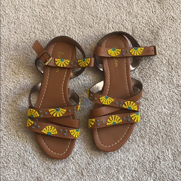 beaded strappy sandals